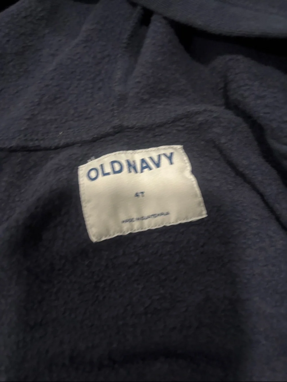 🟢10/$10 - Old Navy Kids Navy Zip-Up Hoodie